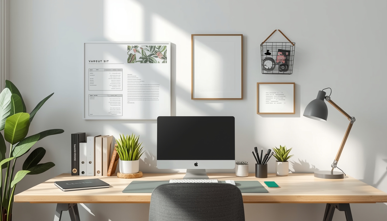 Organised, calm workspace supporting a focused activity rhythm